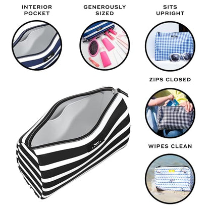 SCOUT Packin' Heat Toiletry Bag - Makeup, Toiletry & Cosmetic Bag, Fits Full Size Items, Inside Pocket, Water-Resistant, Zips Closed - color: Fleetwood Black
