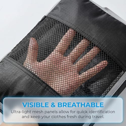 6Pcs Compression Packing Cubes Set, Waterproof Travel Luggage Organizer with Drawstring Bag, Lightweight Nylon Suitcase Storage Bags for Travel Camping Business Trip - color: Red