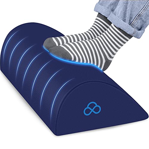 StepLively Foot Rest Ergonomic Pillow for Under Desk at Work, Anti-Fatigue Footrest Support Pillow for Fatigue & Pain Relief, Comfortable for Office Chair, Car Seat & Gaming Chair - Blue - color: Blue, size: Standard-17 Inch