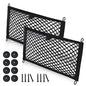 Universal Mesh Cargo Net for Car Trunk Storage,2 Pack Elastic Small Cargo Net Pocket Organizer Pouch Bag,Stretchable Automotive Cargo Nets with 8 Pieces Mounting Screws and Hooks for RV,SUV,Boats,Home - size: 17.7 x 9.8 inch