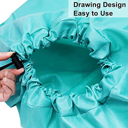 Sylfairy 2 Pack Extra Large Travel Laundry Bag, Dirty Clothes Organizer with Drawstring,Heavy Duty Travel Laundry Bags,Easy Fit a Laundry Hamper Travel Essentials - color: Grey+Blue