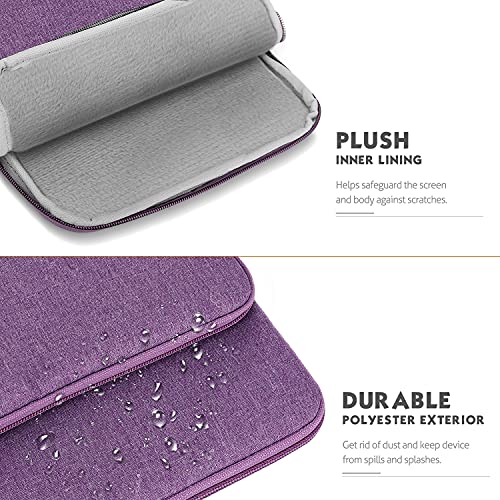 MoKo 9-11 Inch Tablet Sleeve Bag Carrying Case with Storage Pockets Fits New 11-inch iPad Air M4 2026/iPad Pro M5, iPad Pro/A16 11, iPad Air 5/4th 10.9, iPad 9/8th 10.2, Tab S8/S9 11, Purple - color: Purple, size: 9-11 Inch