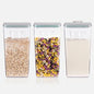 Ankou Airtight Pop Cereal Container, 3300ml Each Large Cereal Containers with Scoops Food Storage Canister Dispenser Perfect For Cereal Flour Spaghetti Rice Kitchen Organizing 3.5qt - color: 3300ml*3