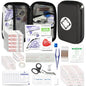 276Pcs First-Aid Kit Emergency-Kit Home-Car - First Aid Kits Emergency Kit Home Essentials for Dorm Room First-Aid Kit Emergency Necessities for Boat Hiking Skating, Black YIDERBO - style: Black-277Pcs