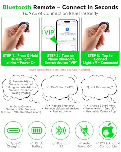 CloudValley Magnetic Selfie Stick & Mini Tripod, 360° Rotation Extendable Handheld Stabilizer/Camera Grip with Remote, 5 in 1 Portable Phone Stand for iPhone/Android, Travel Vlog, Live Stream, Black - color: Black