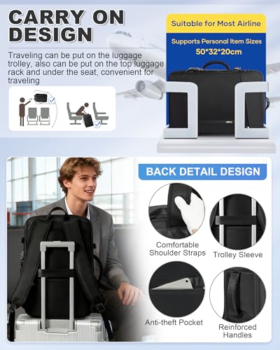 VGCUB Vacuum Backpack Travel with Suit Bag and Air Pump Compression Vacpack Carry on Flight Approved Daypack Laptop Space Saver Garment Bags for Travel Storage with Vacuum System Women Men Black - color: B14-black With Electric Pump, style: X-large