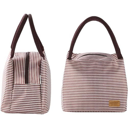 Lunch Bag 4PCS Cooler Foldable Lunch Tote Bag, Reusable Lunch Holder Insulated Container Picnic Bag for Men Women - color: 4PCS