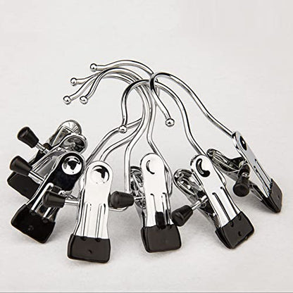 Tosnail 40 Pieces Boot Hanger Clips, Stainless Steel Laundry Hooks, Closet Hanging Clips, Space Saving for Jeans, Hats, Tall Boots, Towels (Pack of 2) - size: 2x4 inches (Pack of 2)