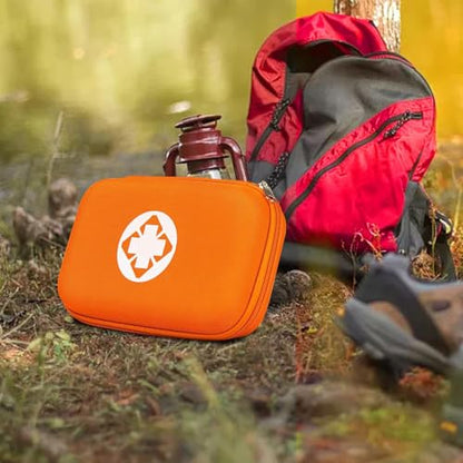 276PCS Mini Car First Aid Kit Travel Size for Business Trips, Compact First Aid Emergencies Kit Supplies for Rv Hiking Rode Trips Home Essentials, Orange AMORNING - style: Orange-276Pcs