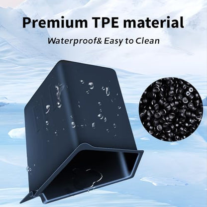 2025 2026 Model Y Juniper Trunk Storage Bins, 2PCS | TPE Waterproof, Anti Slip Strips, Original Suede Material Lids
