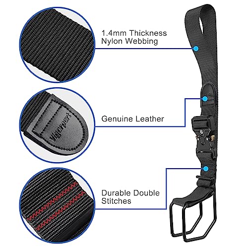 Vigorport Luggage Hook Strap, J Hook for Add a Bag Luggage, Multi Adjustment Bag Strap Hook with Hands Free (Large Size/Metal Buckle) - size: Large size/Metal buckle