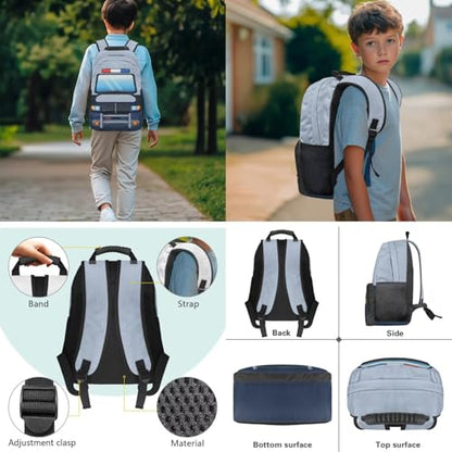 Kids Boys School Backpacks Set,Police Car Schoolbag Matching Combo for Preschool Primary, Lightweight Bookbag, Lunch Box Bundle and Pen Case Set - color: Police Car