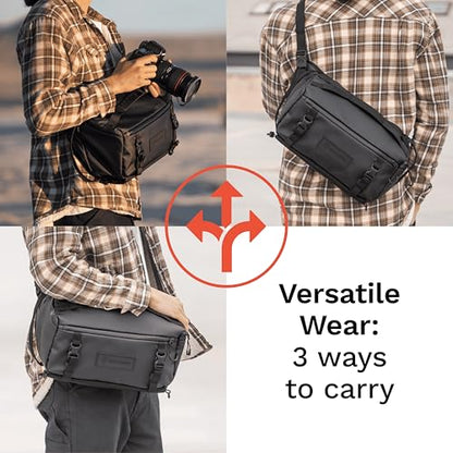 WANDRD ROGUE V1 9L Sling: Compact Camera Sling and Crossbody Bag with Fast Access, 3-Way Carry– Lightweight Everyday Bag Great for Travel, Photography, and Daily Use (Wasatch Green) - color: Wasatch Green, style: 9l