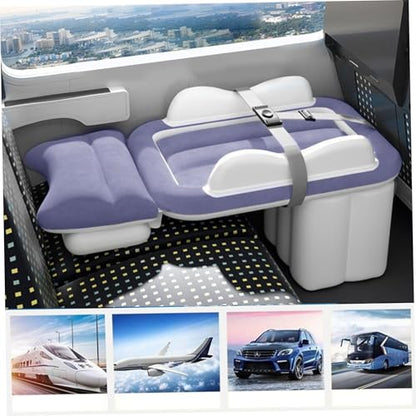 Toddler Airplane Bed, Comfortable Toddler Inflatable Bed with Pump, Patch Kit and Storage Bag, Portable for Car, Plane, Travel, Camping Airplane, Inflatable, Kids Travel B