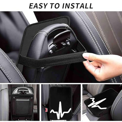 Airplane Pilot Heartbeat Universal Center Console Armrest Cover Pad Car Armrest Protector for Most Cars, Suvs & Trucks, Cushion with Easy Installation