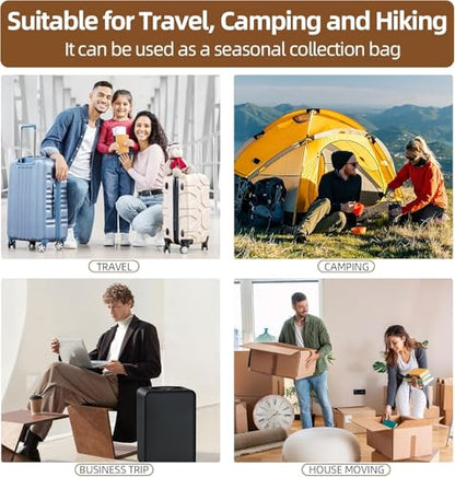 Travel Vacuum Bags with Rechargeable USB Pump, 6 Pack Carry-On Size Vacuum Travel Bags for Luggage & Suitcase, Vacuum Bags for Travel, Space Saver Compression Bags for Clothes & Clothing - style: 6 Vacuum Bags + Wirelwss Charging Pump