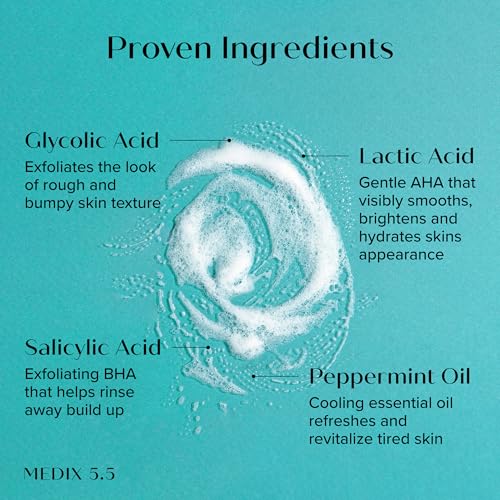 MEDIX 5.5 Best Sellers Travel Kit Skin Care Set - Retinol Body Lotion + Glycolic Acid Exfoliating Body Wash + 20% Vitamin F Body Oil 3PC Skincare Set | Crepey Skin Care Treatment, 3 Piece Travel Kit