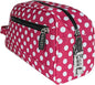 Vaultz Locking Nylon Travel Kit, 10 x 5.75 x 5 Inches, Pink/White Polka Dots (VZ03512) - color: Pink/White Polka Dots, size: 5.75 x 5 x 10 inches