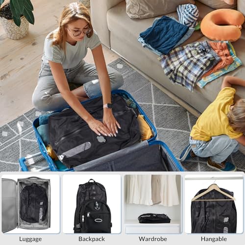 Reusable TPU Travel Vacuum Compression Bags - Waterproof Space Saver Bags for Luggage, Suitcase, Backpack, Storage Organizer (No Pump Required, 2 Pack, Black) - color: Black