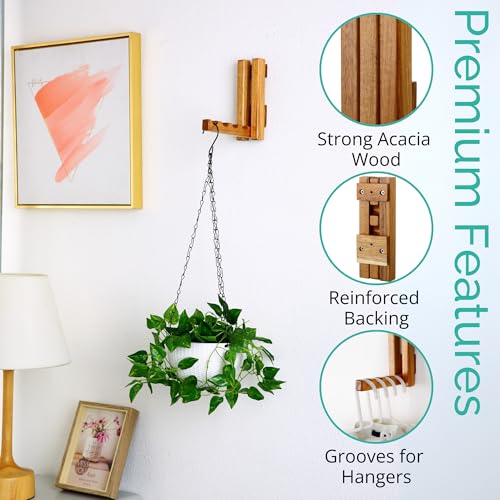 Clothes Drying Rack Wall Mounted, Foldaway Clothes Rail - Multi-Functional Organizer for Laundry Rooms, Hanging Decor, Bathrooms - Adds a Modern Touch to Your Space, Durable and Space-Saving Solution