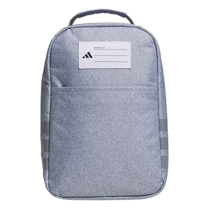 adidas Kids Santiago Lunch Bag – Insulated Cooler Lunchbox for Girls & Boys, 8L - color: Woodland Essential Camo Grey Six/Black/Better Scarlet/4