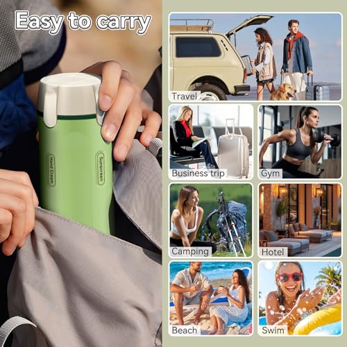 4 in 1 Travel Dispenser Bottle, 30ML/Pack Squeeze Bottles, Portable Refillable Containers for Toiletries/Shampoo/Conditioner/Shower Gel (Green) - color: Green