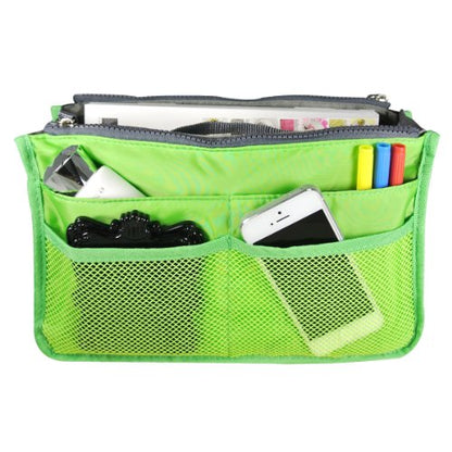 Wrapables® Unisex Bag Insert Organizer, Travel Bag Organizer - Green - color: Green