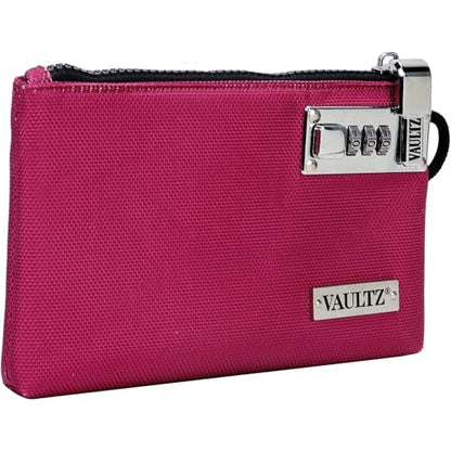 Vaultz Locking Accessories Pouch, 7x10 Inches, Berry (VZ03989) - color: Berry, size: 7x10