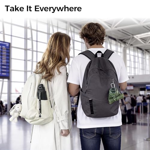 TakeToday Collapsible Water Bottles 32oz, Foldable Travel Bottle, TSA-Approved Leakproof Newly Silicone Water Bottle for Hiking, Travel, Outdoors, Black - color: Black
