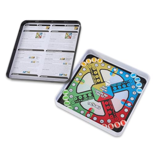 Hasbro Gaming Magnetic Game Travel Set for Kids - Bundle with 4 Travel Games in Tin Featuring Connect 4, Sorry, Trouble, Guess Who Plus Stickers | Travel Games for Kids 8-12