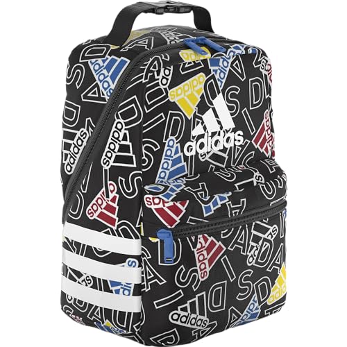 adidas Unisex Santiago Lunch Bag, Insulated School Food Container Box Discontinued, Adi Comp Black/Bright Royal Blue/White/3.0, One Size - color: Spray Gradient Pulse Lime/Crystal Sky Blue/White/4