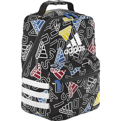 adidas Unisex Santiago Lunch Bag, Insulated School Food Container Box Discontinued, Adi Comp Black/Bright Royal Blue/White/3.0, One Size - color: Spray Gradient Pulse Lime/Crystal Sky Blue/White/4