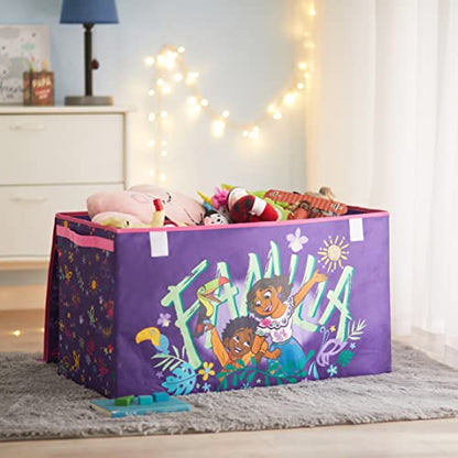 Idea Nuova Disney Encanto Collapsible Children’s Toy Storage Trunk, Durable with Lid - color: Encanto