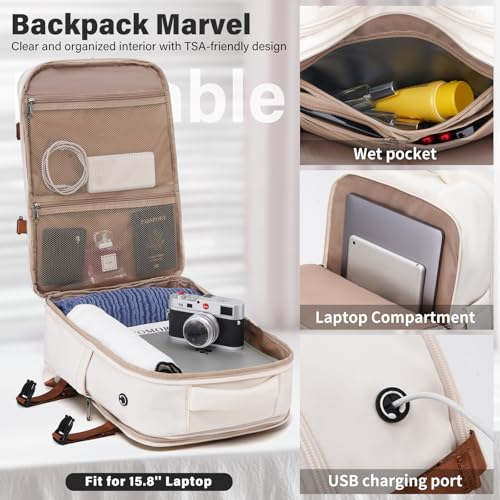 Coolife Luggage Set Suitcase Carry On Luggage PC Hardshell Luggage TSA Lock Spinner Wheels Telescopic Handle - color: White, size: 3 piece set (BP/TB/20)