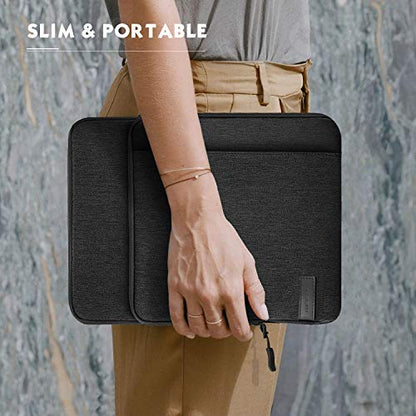 MoKo 9-11 Inch Tablet Sleeve Bag Carrying Case with Storage Pockets Fits New 11-inch iPad Air M4 2026/iPad Pro M5, iPad Pro/A16 11, iPad Air 5/4th 10.9, iPad 9/8th 10.2, Tab S8/S9 11,Black & Gray - color: Black & Gray, size: 9-11 Inch