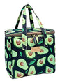 Kwang Min Avocado Insulated Lunch Bag for Women,Reusable Lunch Box,Large Cooler for Office,Picnic Outdoors,Premium Durable Fabric,Light,Ideal Summer Bag (Avocado Black) - color: Avocado Black