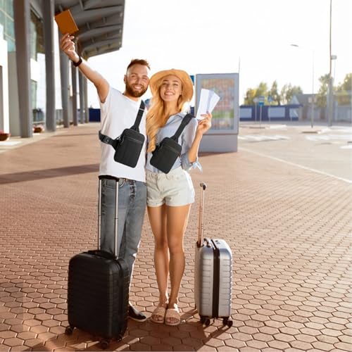 Small Sling Bag for Men Women Crossbody Chest Bag Anti Theft Over Shoulder Cross Body Purse for Travel Casual Sport Daily