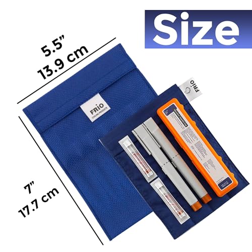FRIO Cooling Wallet - Insulin Cooler for 45+ Hours of Stress Free On The Go - Blue - Large - color: Blue, size: Large