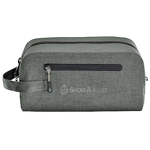 Skog Å Kust DoppSak Waterproof & Leak-proof Travel Toiletry Bag (Grey, Large) - color: Grey, size: Large