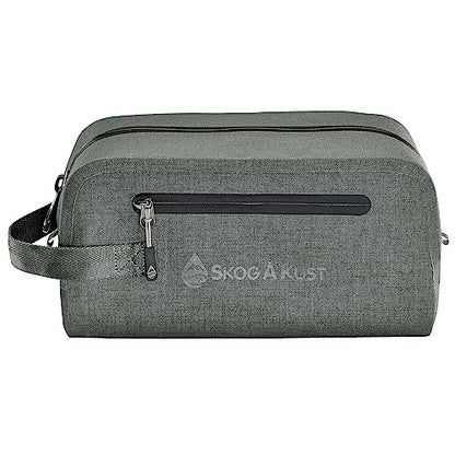 Skog Å Kust DoppSak Waterproof & Leak-proof Travel Toiletry Bag (Grey, Small) - color: Grey, size: Small