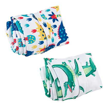 ALVA ALVABABY 2pcs Wet Dry Bags Mommy Bag,Waterproof Reusable,Yoga Gym Bag for Swimsuits or Wet Clothes L-YX2834 - color: jurassic park