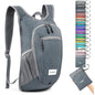 G4Free 10L/15L Hiking Backpack Lightweight Packable Hiking Daypack Small Travel Outdoor Foldable Shoulder Bag - color: Grey Checkered, size: 10L