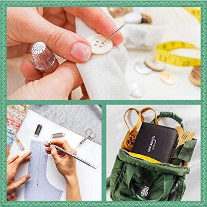 ARTIKA Sewing Kit for Adults and Kids (94 PCS) - Small Beginner Set w/Multicolor Thread, Needles, Scissors, Thimble & Clips - Emergency Repair and Travel Kits - Sewing Accessories and Supplies - style: Sewing kit 94 PCS