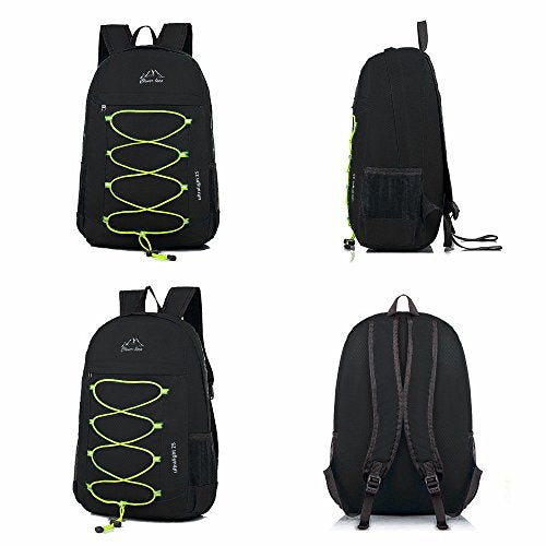 Outdoor Water Resistant Hiking Backpack - color: Black