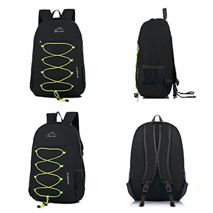 Outdoor Water Resistant Hiking Backpack - color: Black