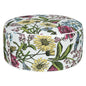 Inflatable Outdoor Ottoman,20"x9" Portable Patio Pouf,Water Resistant,Fade-Resistant,Round Blow Up Footrest Stools for Home Garden Camping Travel(Butterfly Flower) - color: Butterfly Flower