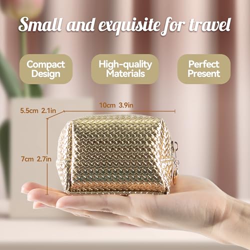 Kitgo Mini First Aid Emergency Clutch Kit -Mother Day Gift Compact Safety Pouch Party Bag with 27 Essential Items for Girl Lady Mother Wife Nurse for Girl Lady Mother Wife Nurse - color: Gold New