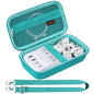 Canboc Carrying Case for Ceptics Universal Travel Adapter Kit, World Travel Adapter Kit Box with Removable Shoulder Strap, Zipper Mesh Bag fit USB Cable, Turquoise (Case Only) - color: Turquoise+Turquoise