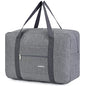 For Spirit Airlines Personal Item Bag Foldable Travel Duffel Bag Tote Carry on Luggage Duffle Overnight for Women and Men - color: 1112-Thick Series Grey