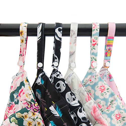 ALVA ALVABABY 2pcs Wet Dry Bags Mommy Bag,Waterproof Reusable,Yoga Gym Bag for Swimsuits or Wet Clothes L-YX2834 - color: jurassic park